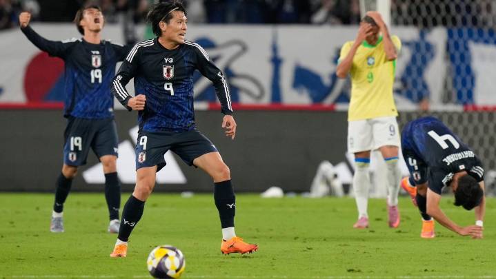 Japón remonta dos goles a Brasil y consigue histórica victoria en partido amistoso