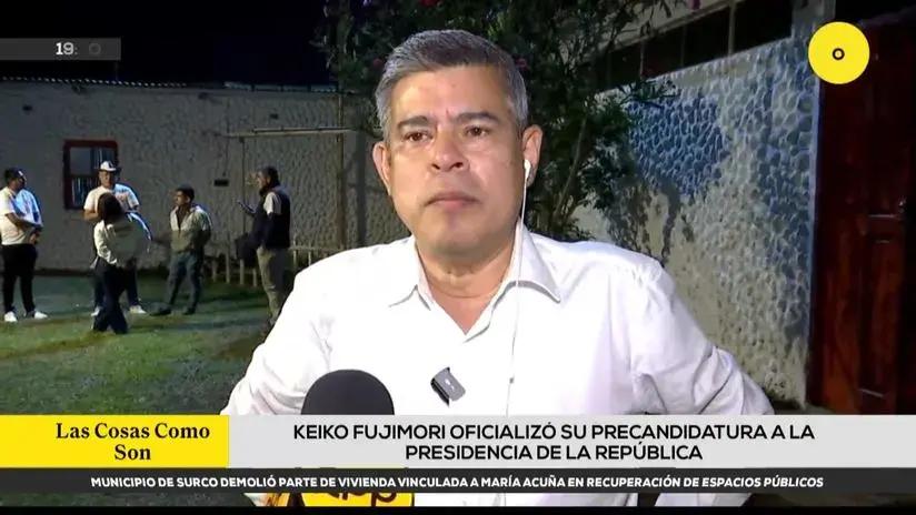Luis Galarreta dice que precandidatura presidencial de Keiko Fujimori apunta a plantear el regreso "al orden y la seguridad"