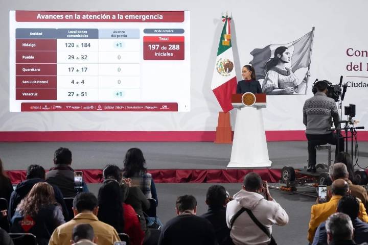 Avanza atención a comunidades afectadas por las lluvias en cinco estados de México