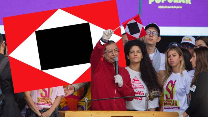 Dicen en vivo el motivo por el que Petro aparece tantas veces agitando la bandera de guerra a muerte: “Es muy difícil”
