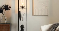 'Stunning' shelved floor lamp that 'brightens up dull corners' now £28 in Dunelm sale