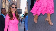 Elizabeth Hurley Trades Gold for Neutral Heels at Breast Cancer Event