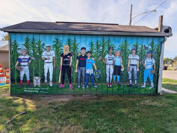 Conshy’s Field of Dreams: Mural depicts ball players of Sutcliffe Park’s past
