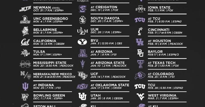 K-State men's basketball announces games times, TV info for 2025