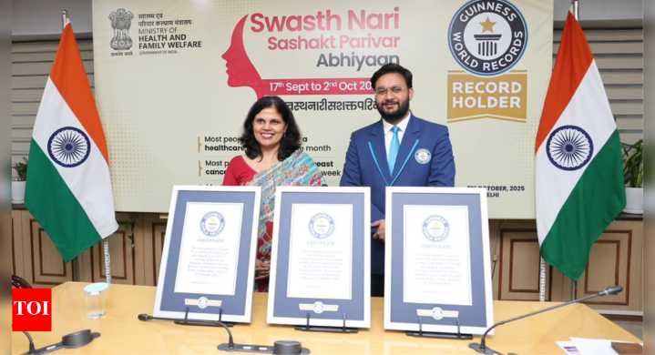 Health milestone! India sets 3 Guinness World Records; Swasth Nari campaign marks global recognition