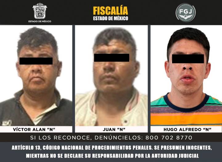 SON PROCESADOS TRES SUJETOS POR ROBAR VIOLENTAMENTE UN VEHÍCULO EN VALLE DE CHALCO