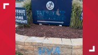 Knox County deputies seek tips after vandalism stains Farragut High School campus