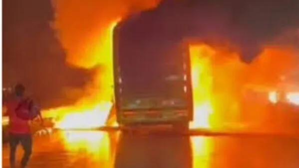 At least 12 killed as bus catches fire in Andhra Pradesh’s Kurnool