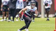 Why Falcons' 40 JD Bertrand's helmet looks different than his Atlanta teammates