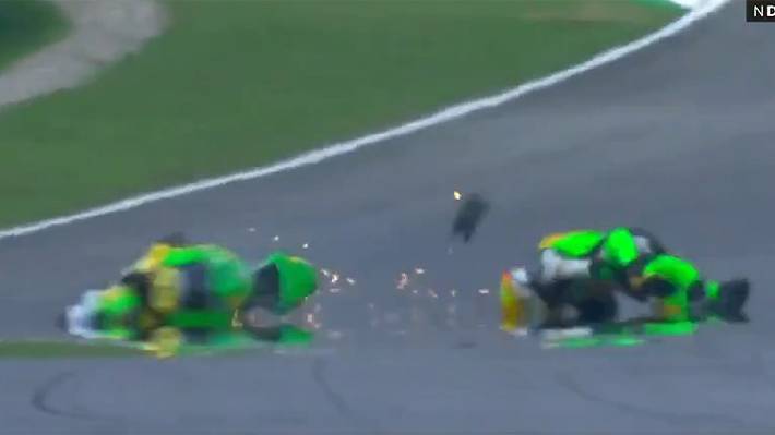 Video: Escalofriante accidente de motociclismo deja en estado "grave" a piloto suizo Ocurrió en una vuelta de formación.