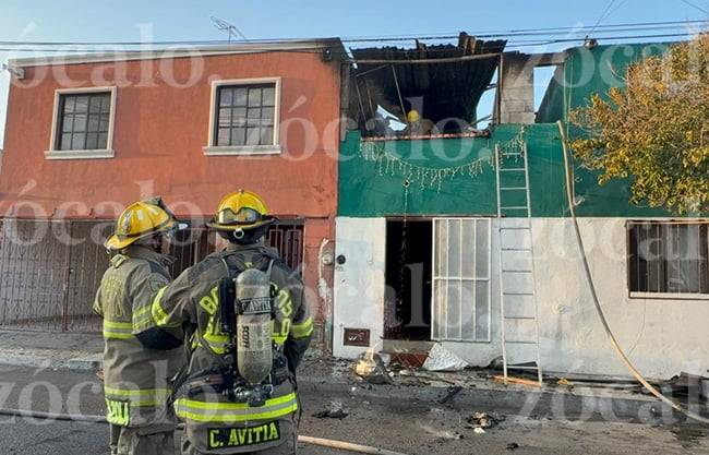 Familia pierde su casa de la colonia Saltillo 2000 a causa de cortocircuito