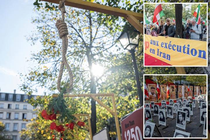 Hundreds of activists condemn Iran's brutal rise in executions -- as record 280 people are hanged in October: 'Unprecedented intensity'