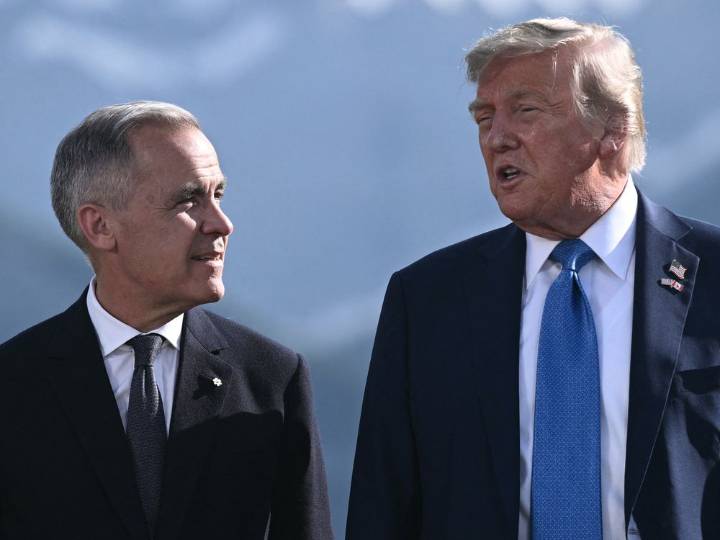 Trump dines with Carney despite anger over tariff ad