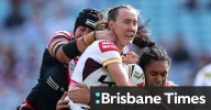 Upton becomes first NRLW player to win five premierships as Broncos end Roosters’ run