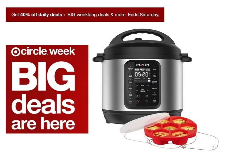 Instant Pot bundle 50% off during Target Circle Week