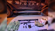 Aseguran vehículos robados y rifle de asalto de presunta célula criminal en Teocaltiche tras operativo de seguridad
