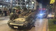 Volcadura de camioneta en el fraccionamiento Sábalo Country en Mazatlán; no hubo lesionados