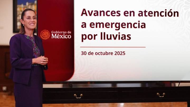 Más de 99 mil familias afectadas por las lluvias ya recibieron apoyo: Sheinbaum