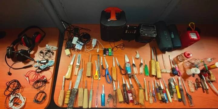 Operativo en Tanivet: Decomiso de objetos prohibidos revela fallas en seguridad penitenciaria