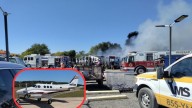 Avioneta se estrella e incendia vehículos en Fort Worth, Texas; reportan varios heridos