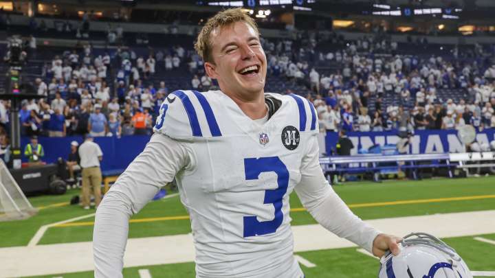 Spencer Shrader is the AFC special teams player of the month