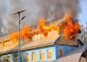 Fire damages seminary building in south Kashmir’s Pulwama