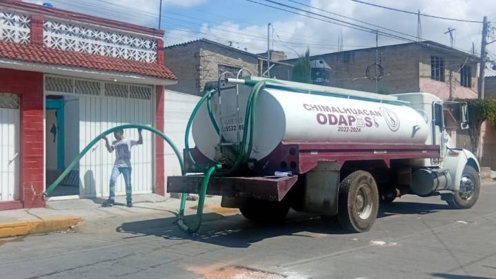 ODAPAS CHIMALHUACÁN CONTINÚA SUMINISTRO DE AGUA EN BO. PLATEROS Y ANUNCIA PERFORACIÓN DE NUEVO POZO PARA MEJORAR ABASTO