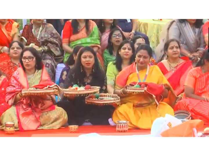 Karwa Chauth: Delhi CM Rekha Gupta joins women in festive rituals
