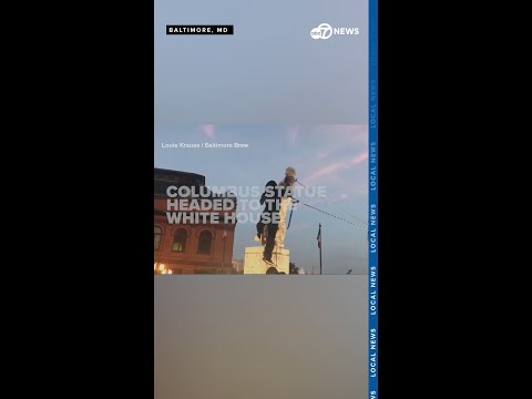 Baltimore's Columbus statue headed to the White House