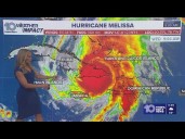 Hurricane Melissa moves over Cuba as a major hurricane