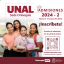 Vuelven las inscripciones gratuitas de la UNAL Sede Orinoquía