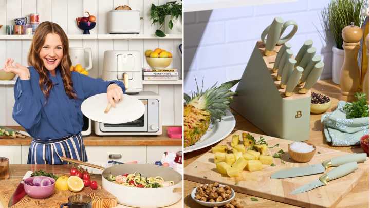 Drew Barrymore's stylish knife set is a holiday must
