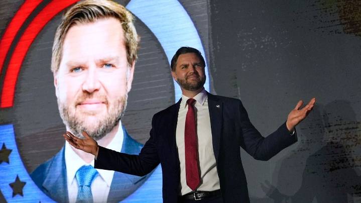 JD Vance calls for reduction in legal immigration at Turning Point event