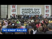 Thousands of 'No Kings' protesters march through downtown Chicago to denounce Trump policies