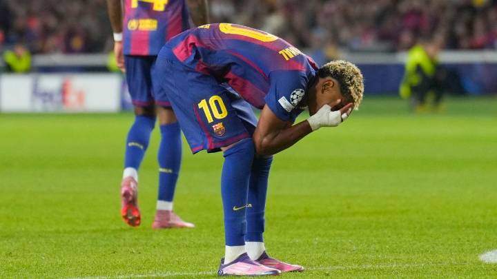 El Barcelona, sin Lamine Yamal, a levantarse en el Sánchez Pizjuán