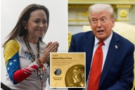 Nobel Peace Prize winner María Corina Machado says Venezuela is counting on Trump