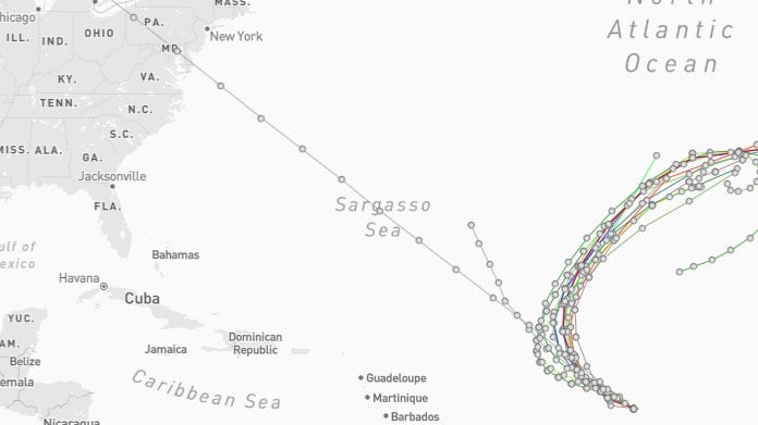 See latest spaghetti models for Tropical Storm Lorenzo