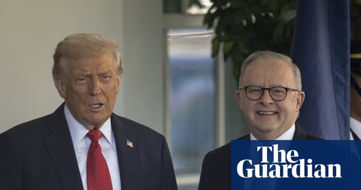 Albanese at the White House: Trump endorses Aukus, signs $8.5bn rare earths deal and calls PM ‘great leader’