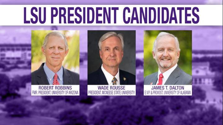Who's in? Who's out? LSU search committee names three finalists for vacant president's position