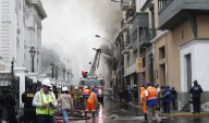 Incendio cerca al Congreso: Gobierno evalúa declarar en emergencia la zona afectada