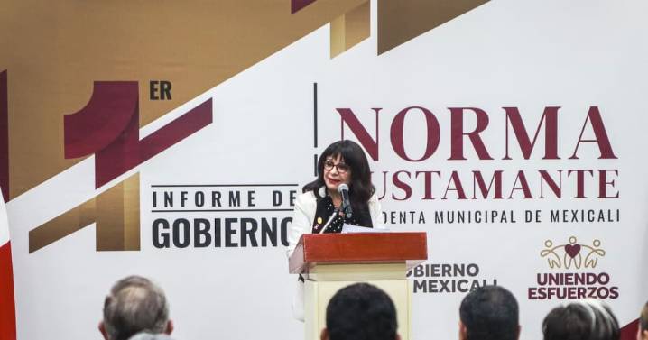 Pagos al Issstecali de mil 239 millones, destaca alcaldesa en primer informe