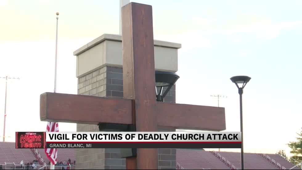 Vigil held for victims of deadly church shooting