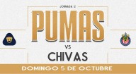 Pumas enfrenta hoy a Chivas
