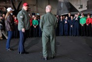 'Did not mention her name': Trump evades Republican governor candidate during Navy speech