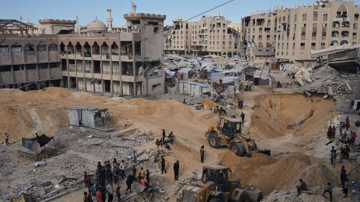 Israel says Hamas hands over '2 coffins of deceased hostages' from Gaza