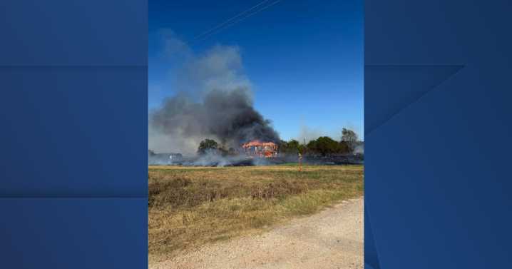 Multiple agencies respond to structure and pasture fire in Madison County