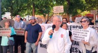 Protestan integrantes de Staus por fuera de Isssteson en Hermosillo: denuncian falta de medicamentos, especialistas y atención