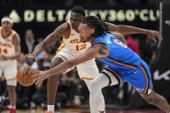 Deadspin | Chet Holmgren (31), Thunder defeat depleted Hawks