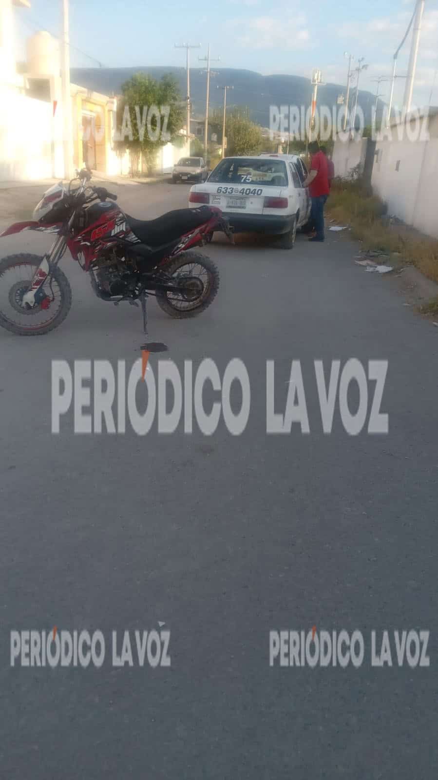 Choque entre Nissan y Motocicleta en Monclova Moviliza a San José