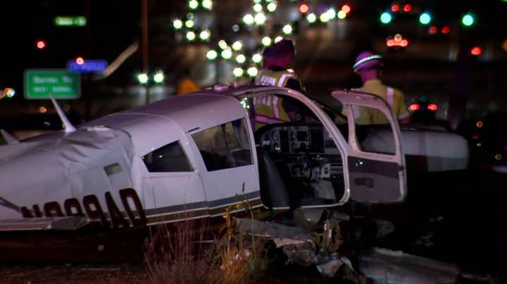Small-engine aircraft crashes on major Colorado Springs thoroughfare